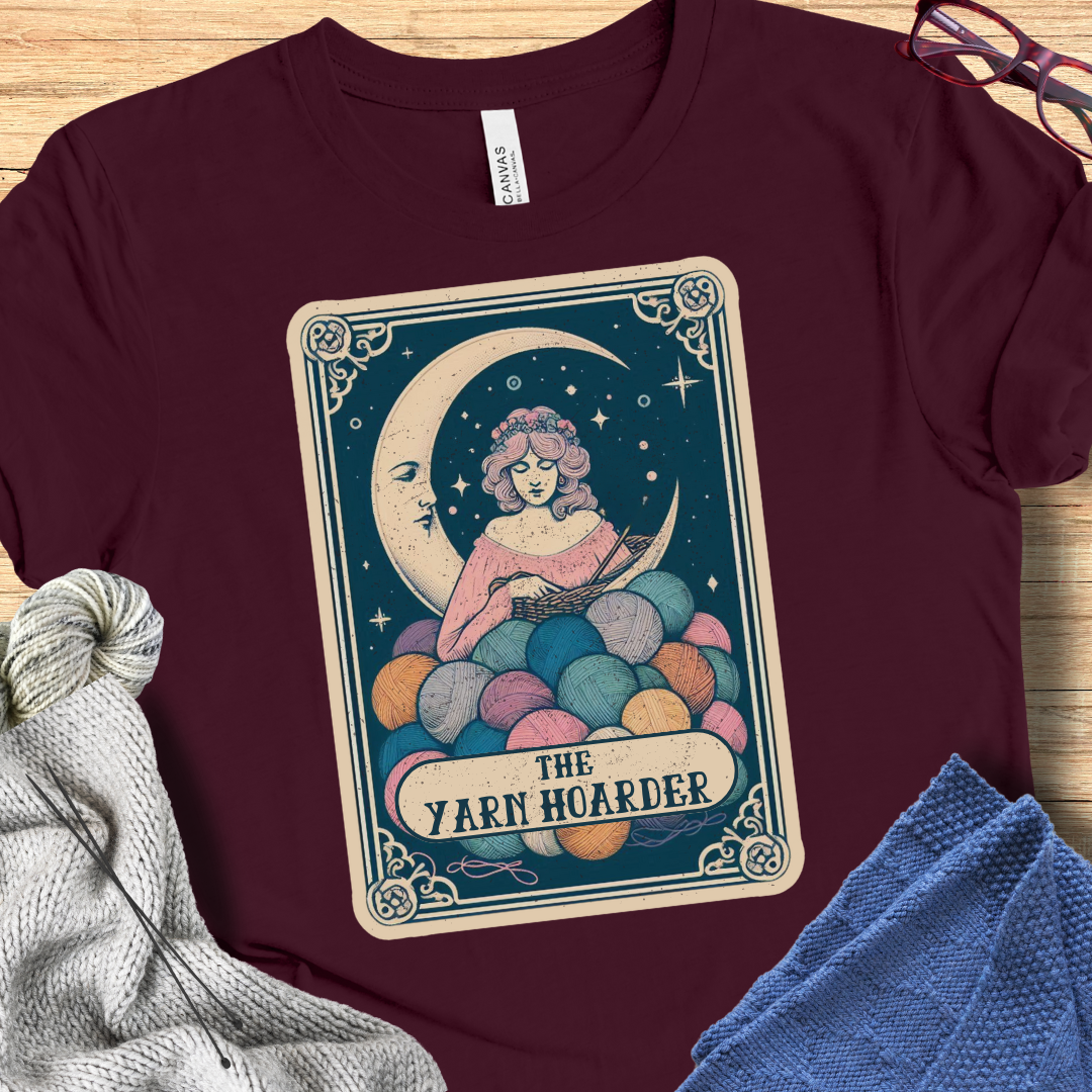 Tarot Card Yarn Hoarder t-shirt