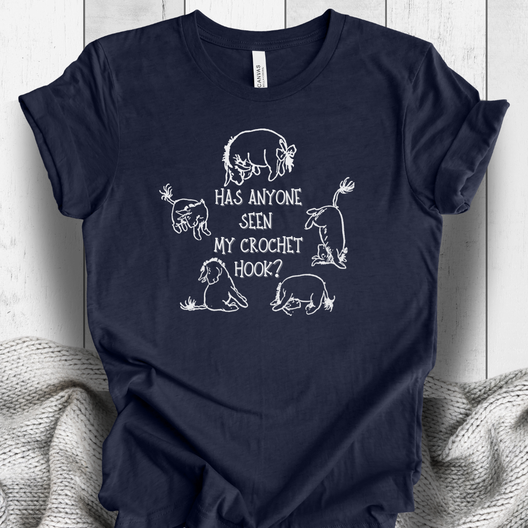 'Eeyore Lost Crochet Hook' t-shirt