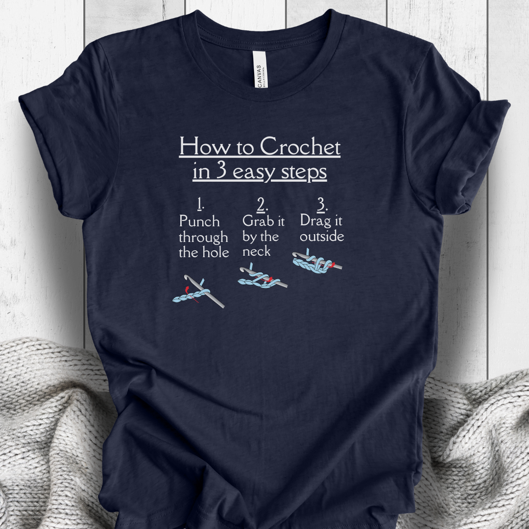 'How to Crochet' t-shirt