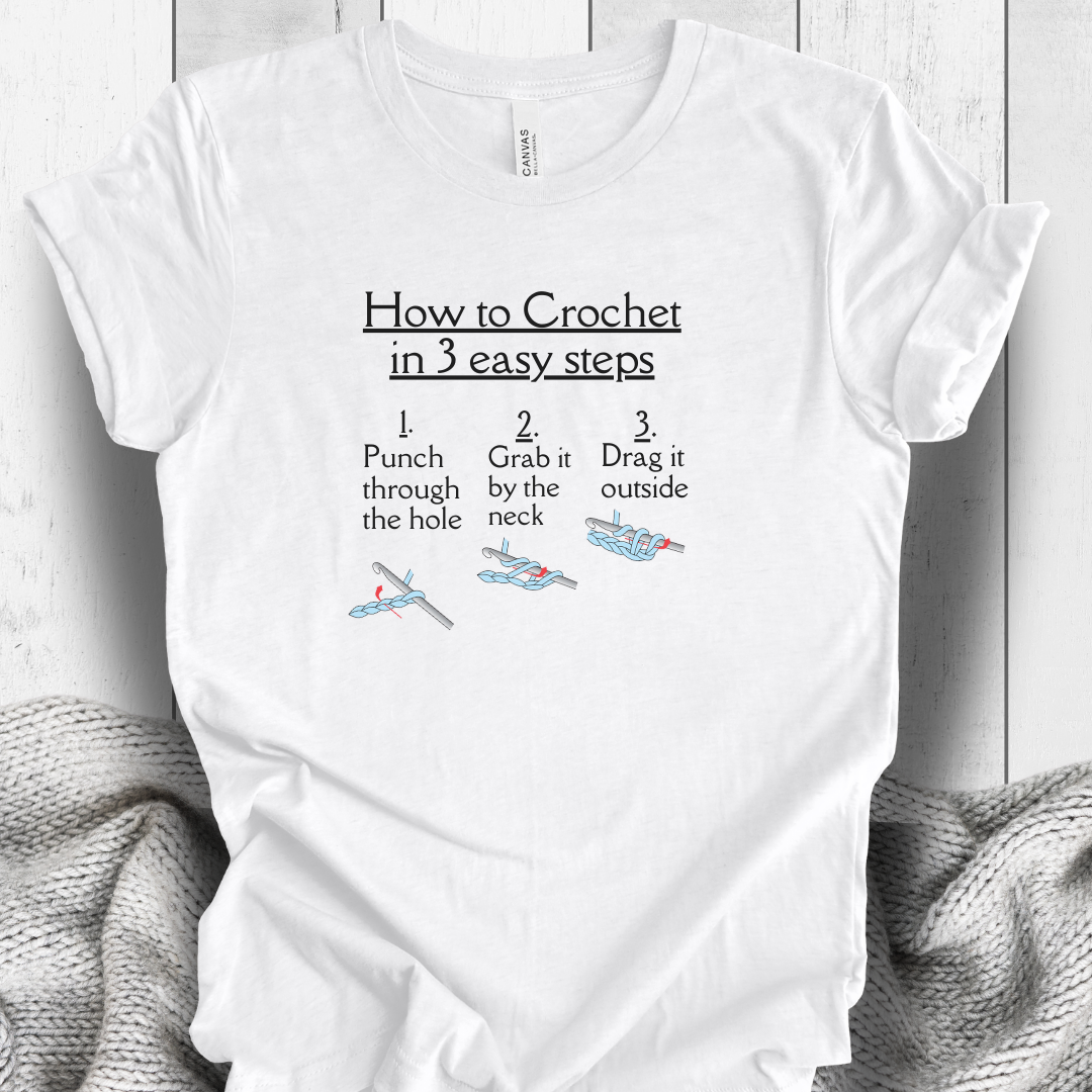 'How to Crochet' t-shirt