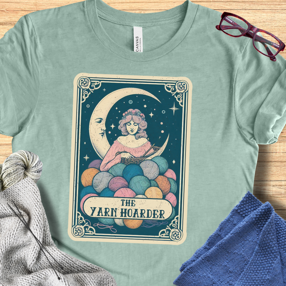 Tarot Card Yarn Hoarder t-shirt