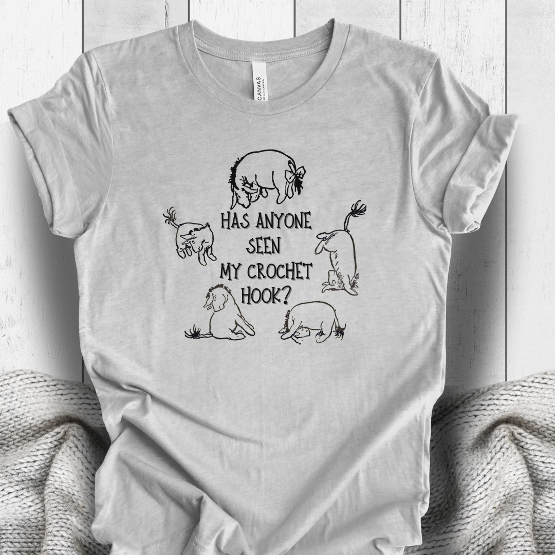 'Eeyore Lost Crochet Hook' t-shirt