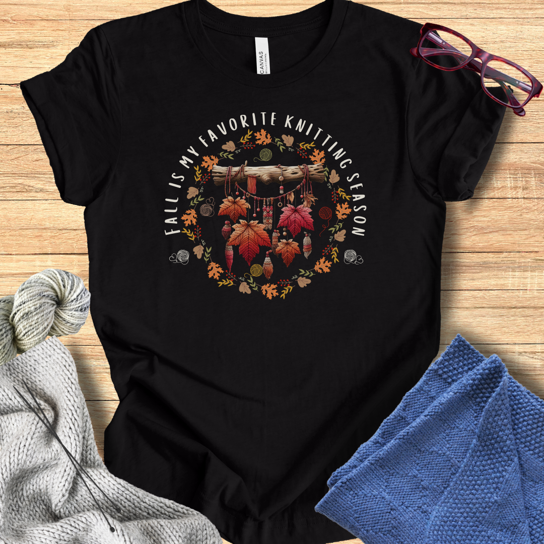 'Fall is my Knitting Season' T-Shirt