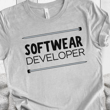 'Softwear Developer' Knitting t-shirt