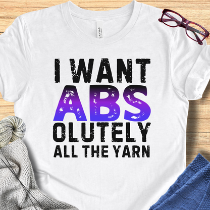 'I want Abs' t-shirt