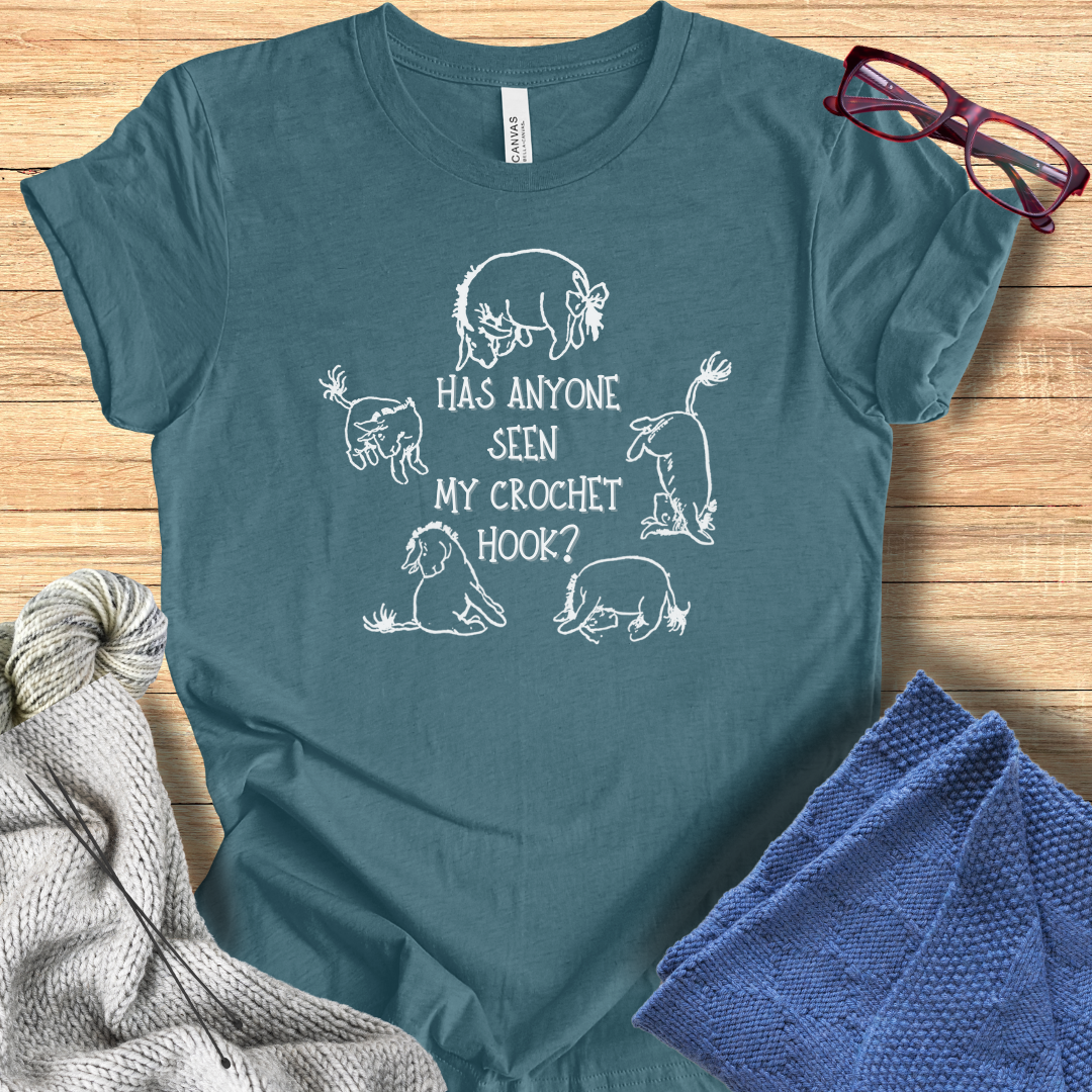 'Eeyore Lost Crochet Hook' t-shirt