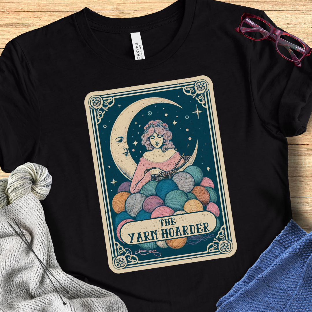 Tarot Card Yarn Hoarder t-shirt