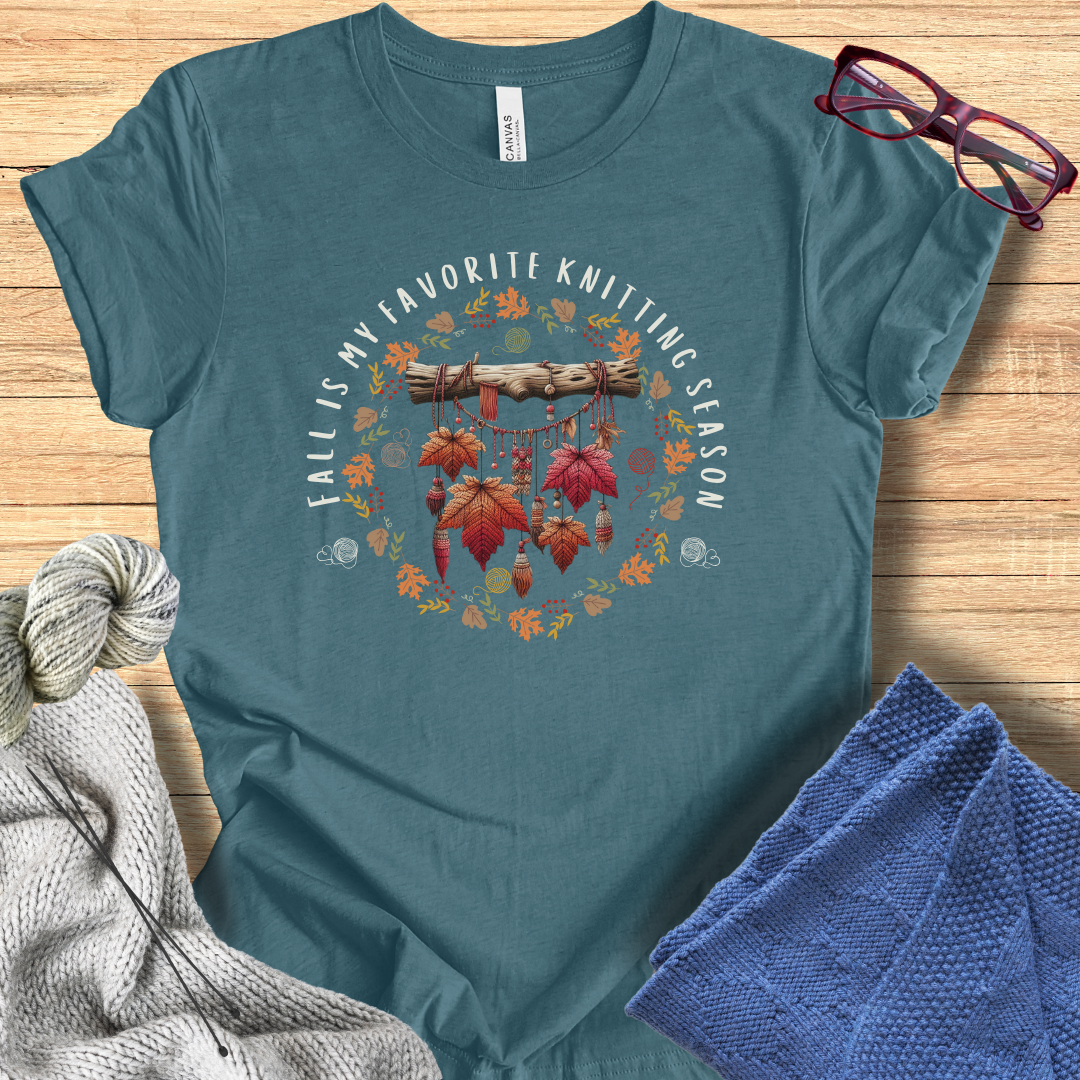 'Fall is my Knitting Season' T-Shirt