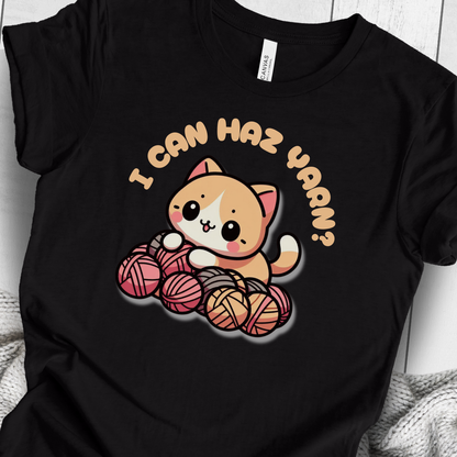 'I can haz yarn?' t-shirt