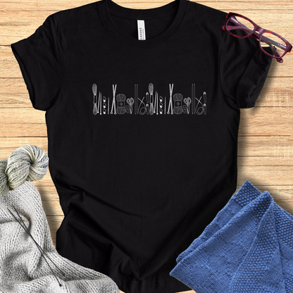 'Knitting Tools' t-shirt