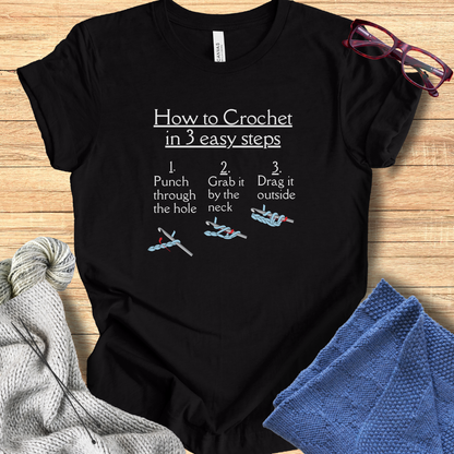 'How to Crochet' t-shirt