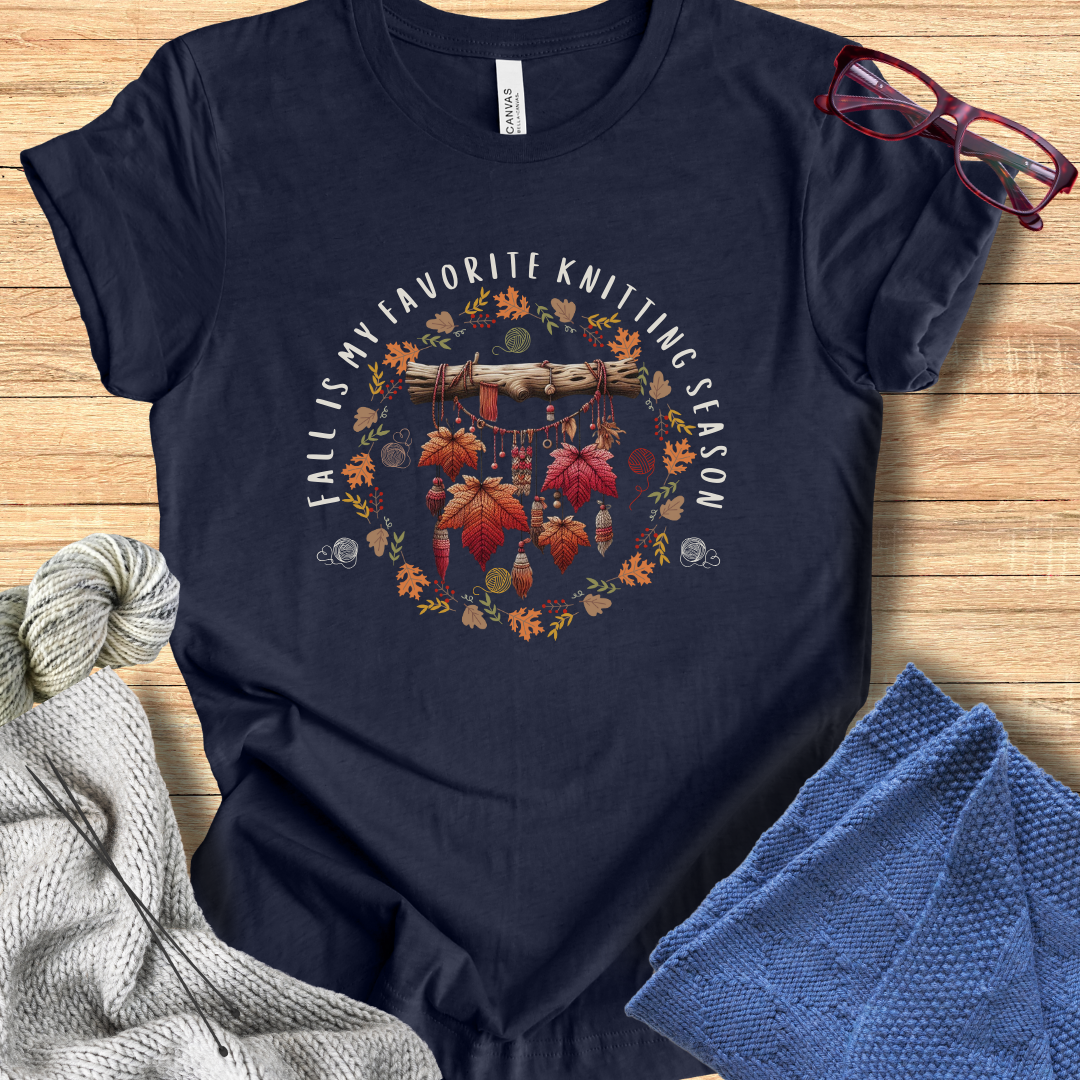 'Fall is my Knitting Season' T-Shirt