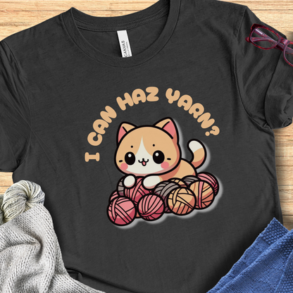 'I can haz yarn?' t-shirt