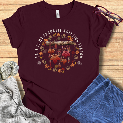 'Fall is my Knitting Season' T-Shirt