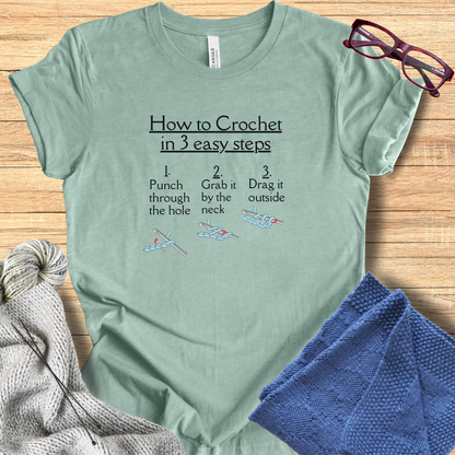 'How to Crochet' t-shirt