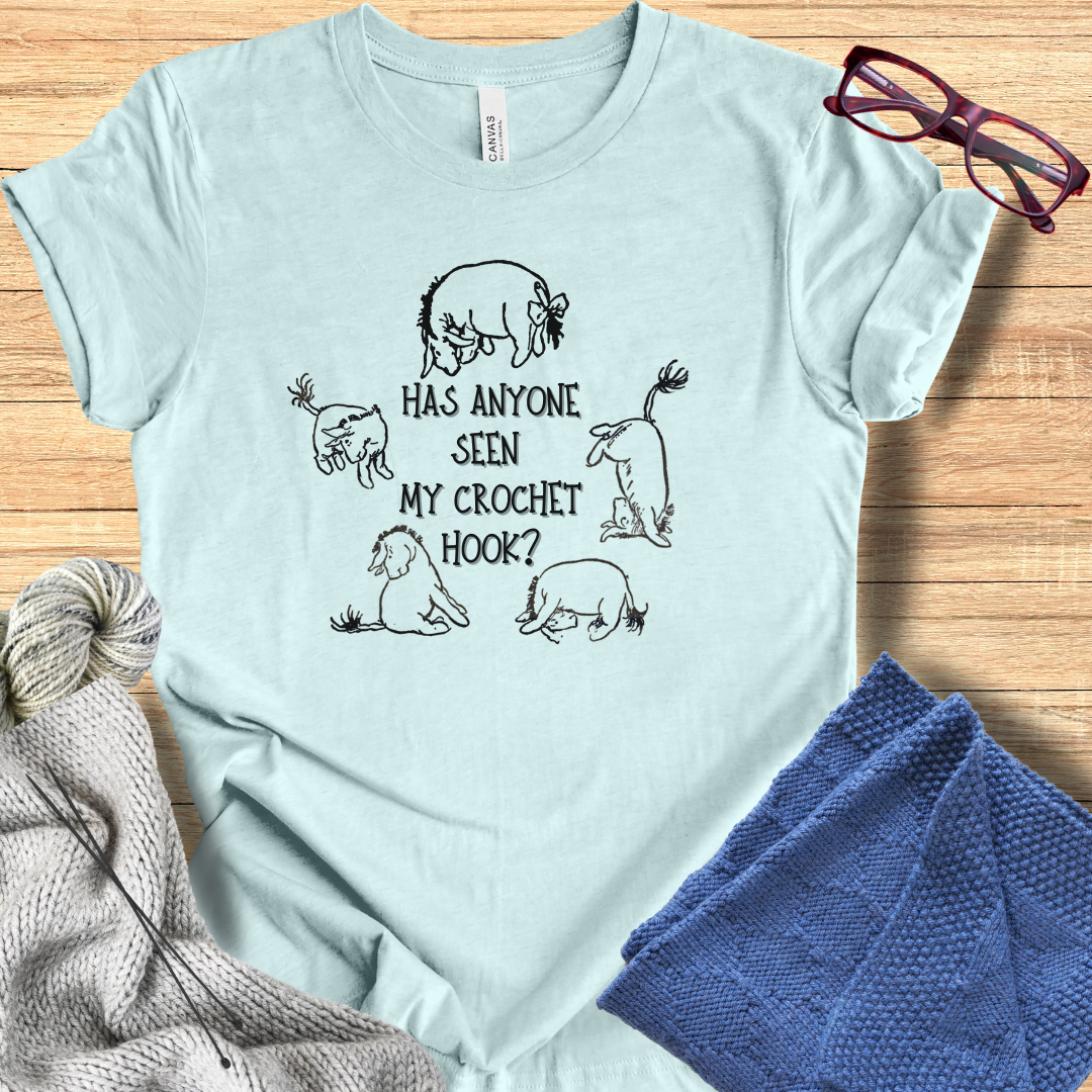 'Eeyore Lost Crochet Hook' t-shirt