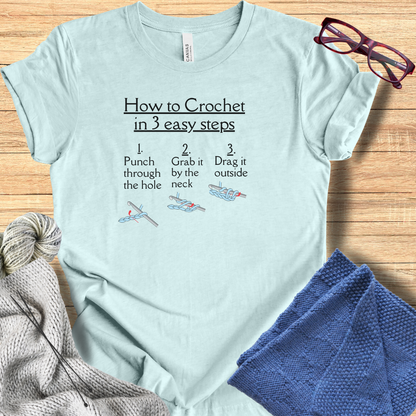 'How to Crochet' t-shirt