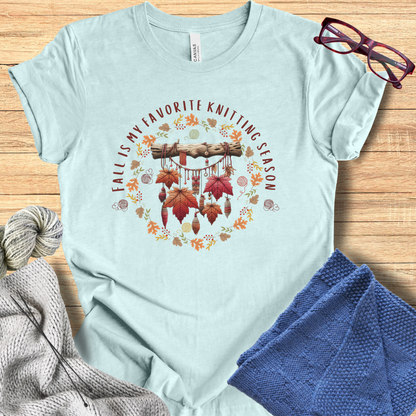 'Fall is my Knitting Season' T-Shirt