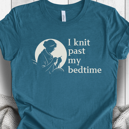 'I knit past my bedtime' t-shirt