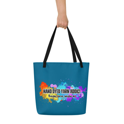 'Yarn Addict' Large Tote Bag