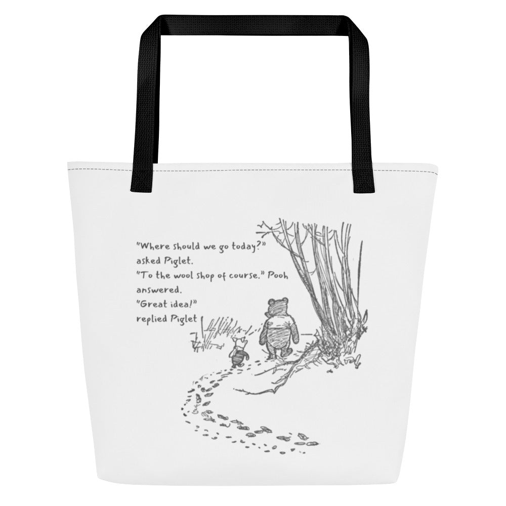 'Pooh and Piglet' Large Tote Bag