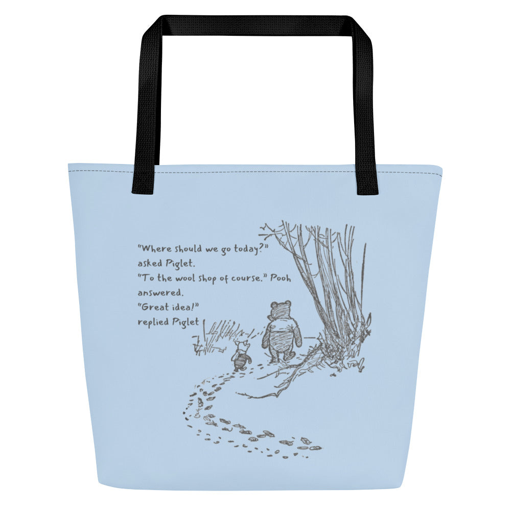 'Pooh and Piglet' Large Tote Bag