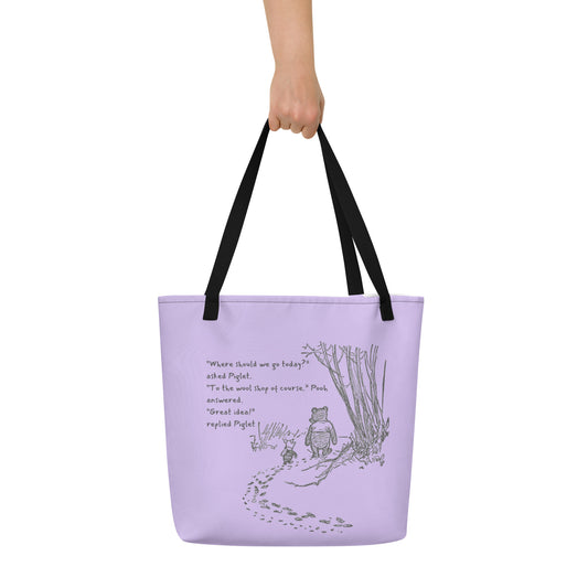 'Pooh and Piglet' Large Tote Bag