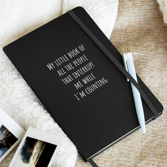 Hardcover bound notebook - I'm Counting