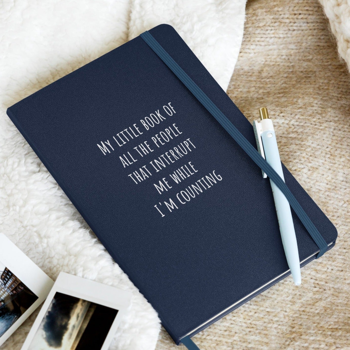 Hardcover bound notebook - I'm Counting