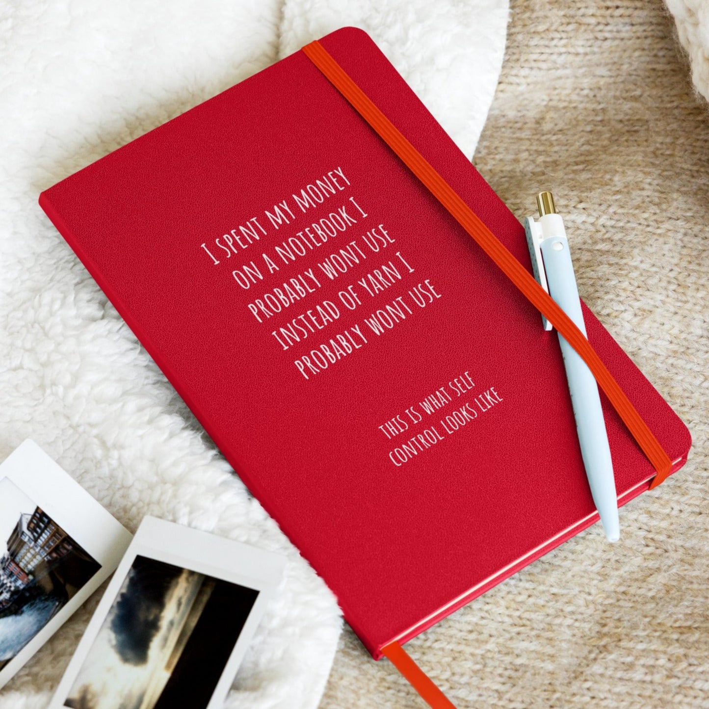 Hardcover bound notebook - Self Control