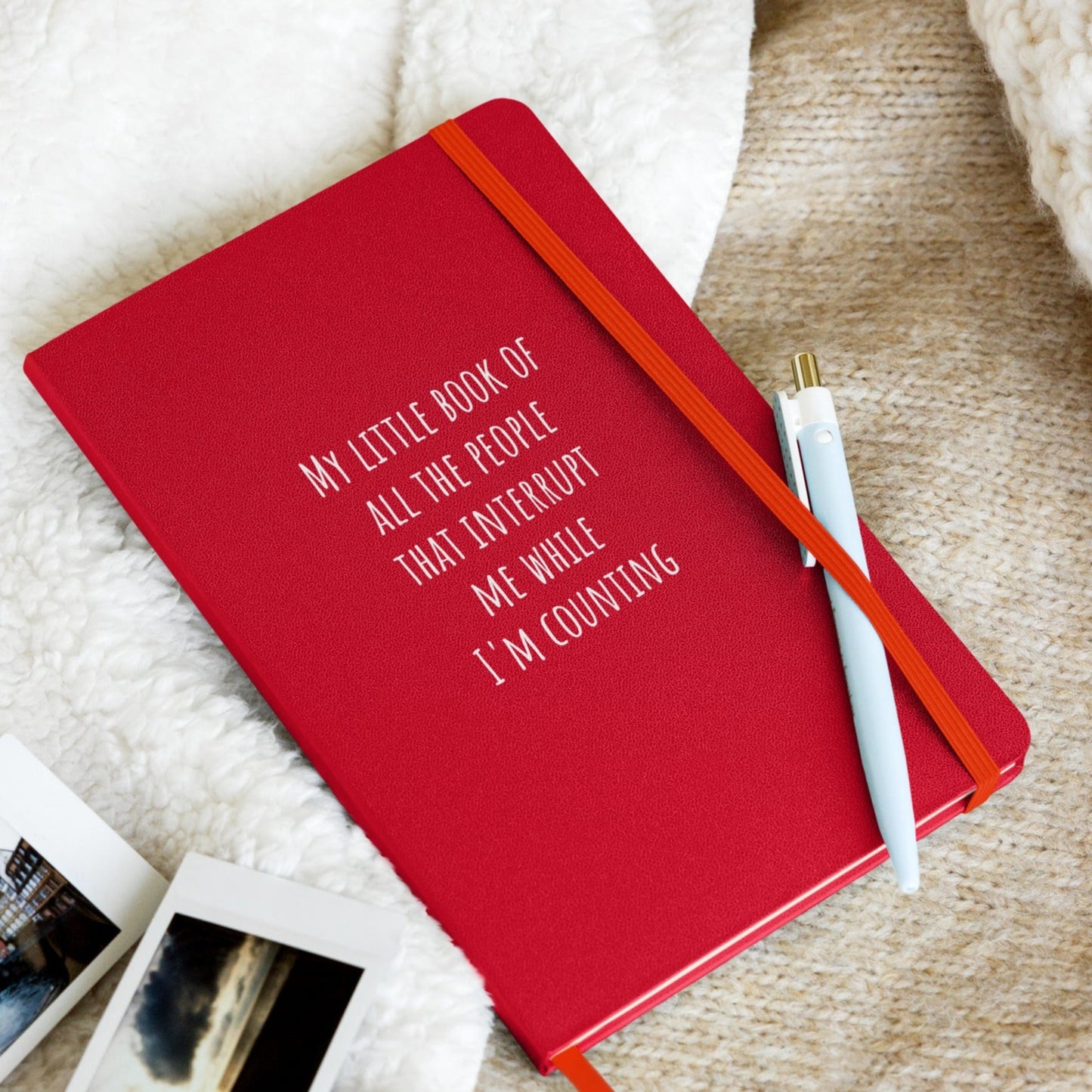 Hardcover bound notebook - I'm Counting