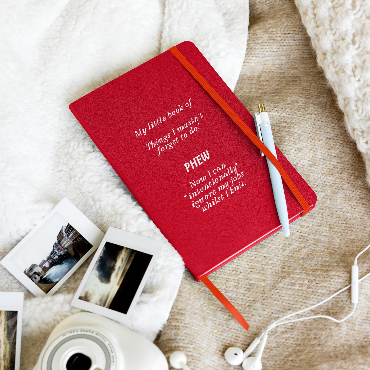 'Honest to do List Hardcover bound notebook (knitting)