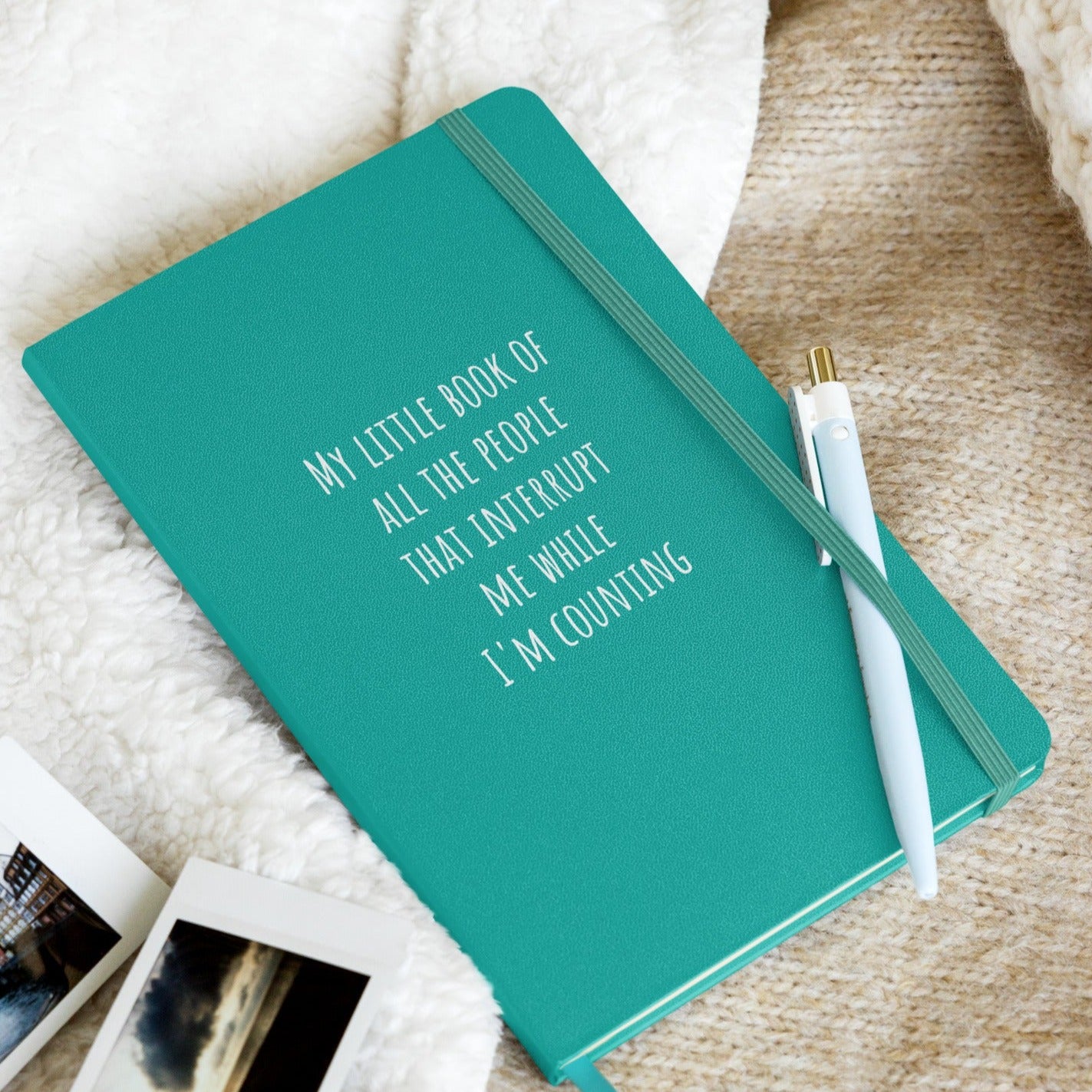 Hardcover bound notebook - I'm Counting