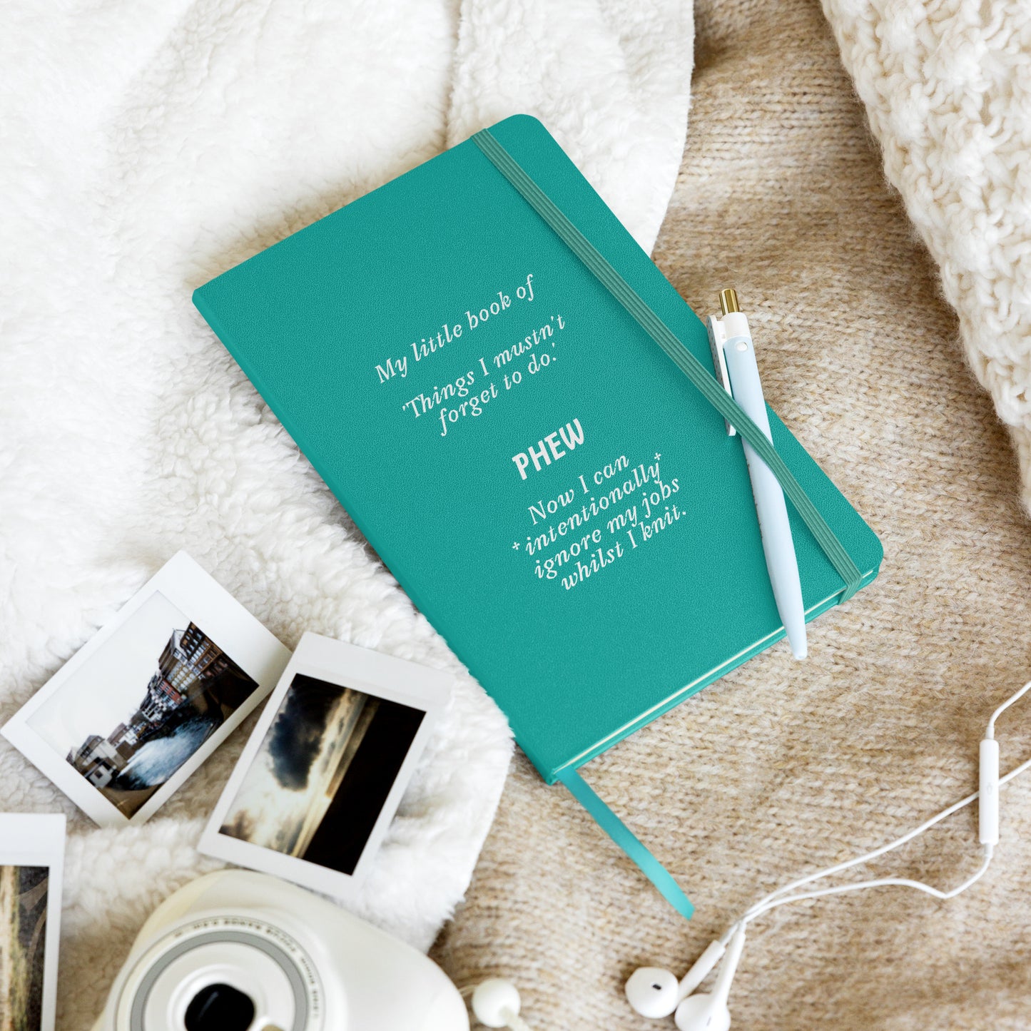 'Honest to do List Hardcover bound notebook (knitting)