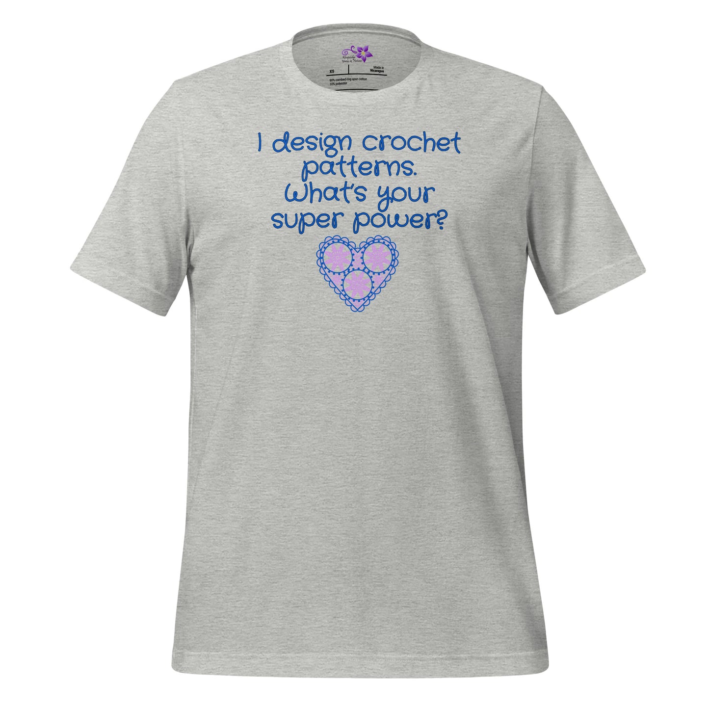 'Crochet Designer' Crew Neck T-Shirt