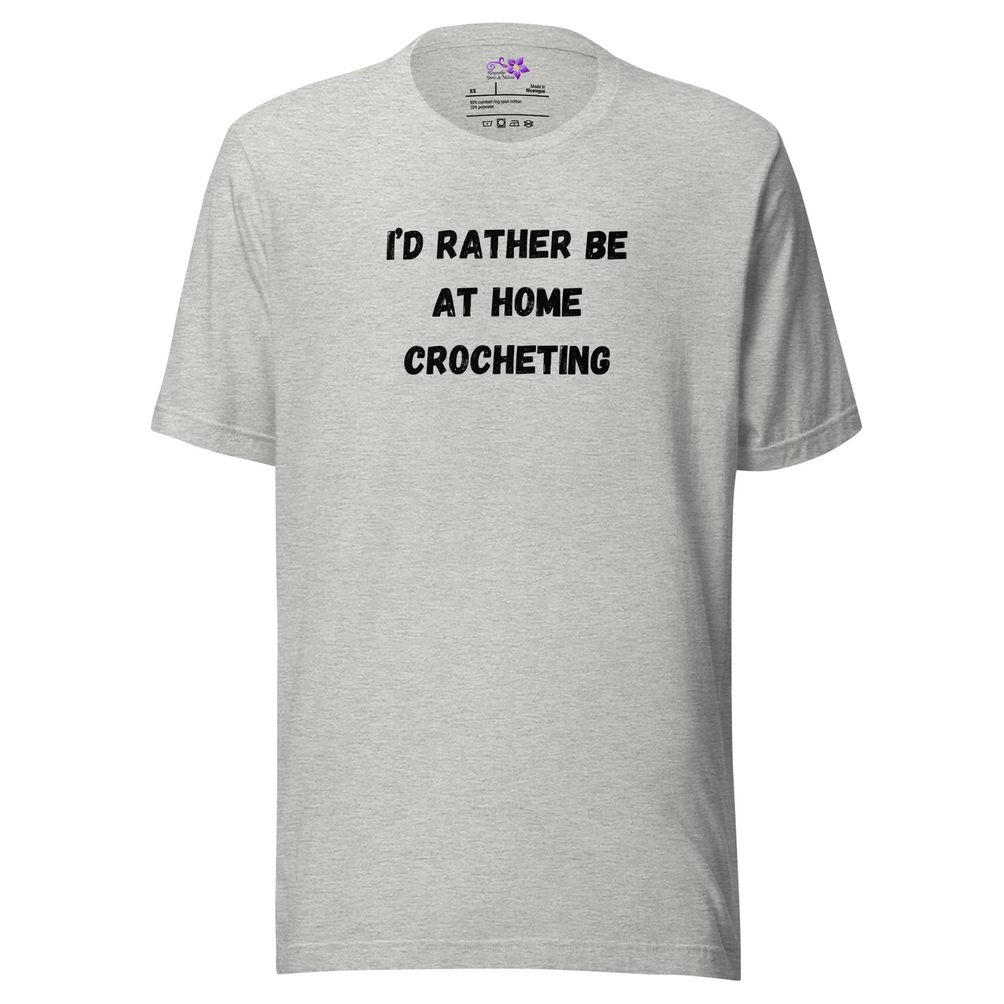 'Rather Be Crocheting' Crew neck T-Shirt