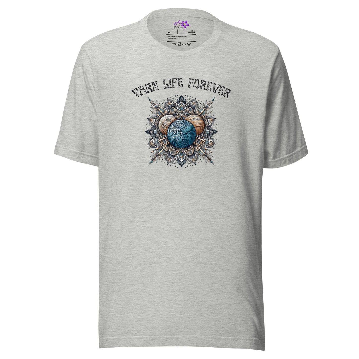 'Yarn Life Forever' Crew Neck T-Shirt