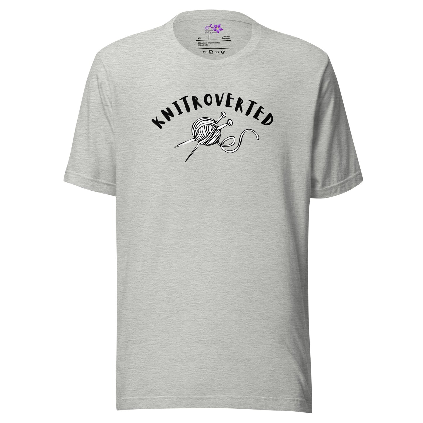 'Knitroverted' Crew Neck T-Shirt