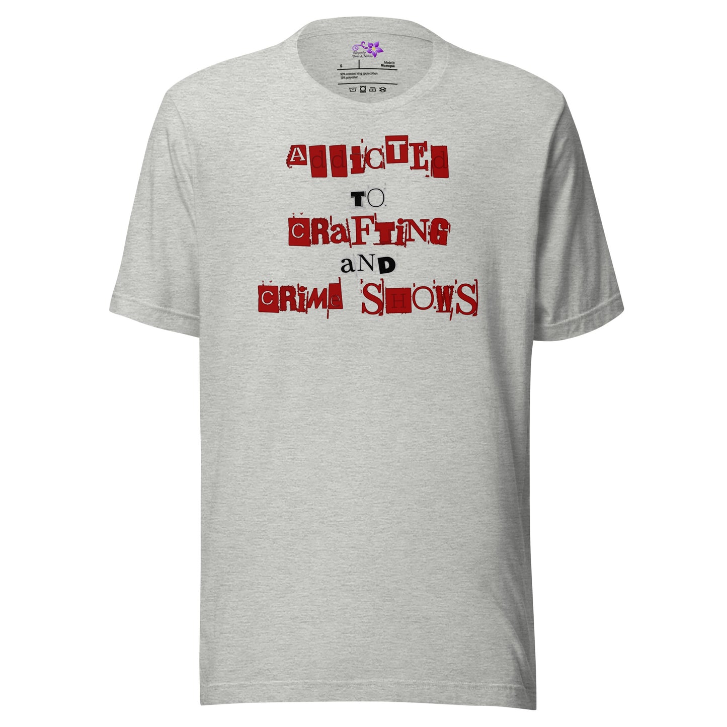 'Crafting and Crime Shows' Crew Neck T-Shirt