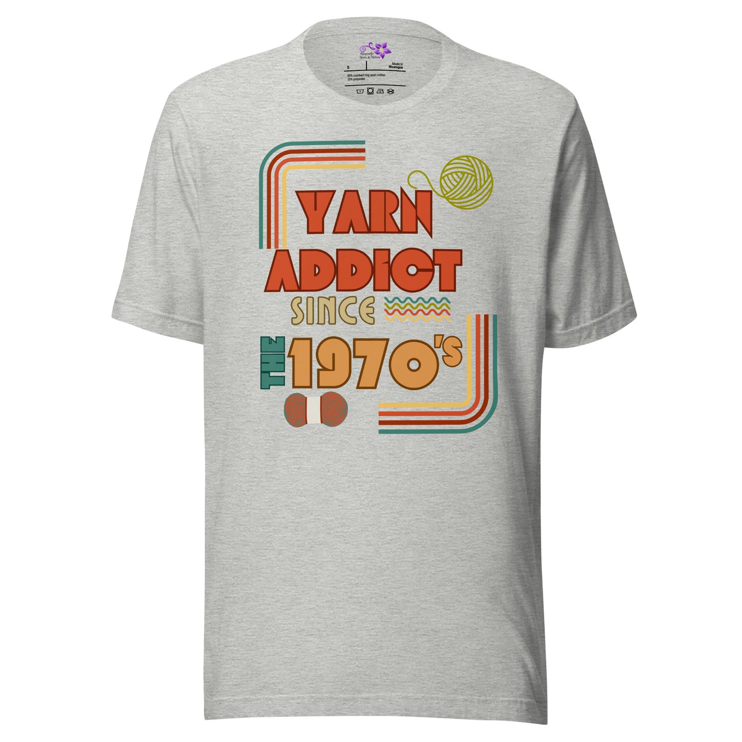 '70's Yarn Addict' Crew Neck T-Shirt