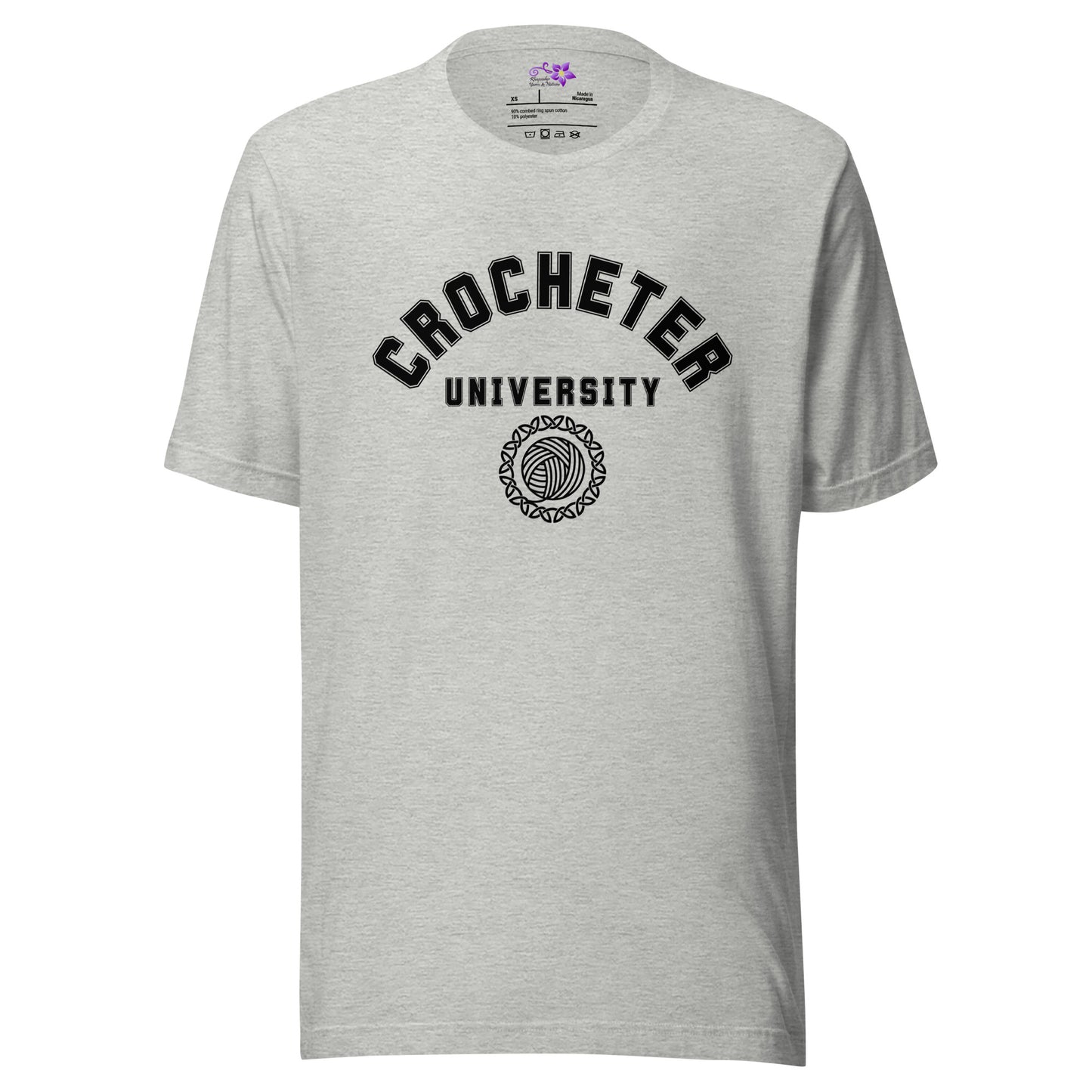 'Crocheter University' Crew Neck T-Shirt