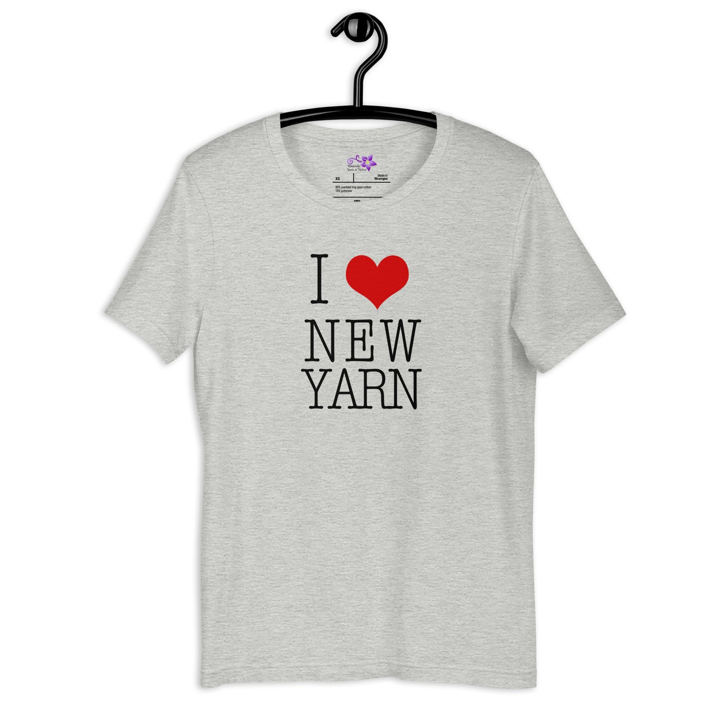 I Heart New Yarn Crew Neck T-Shirt