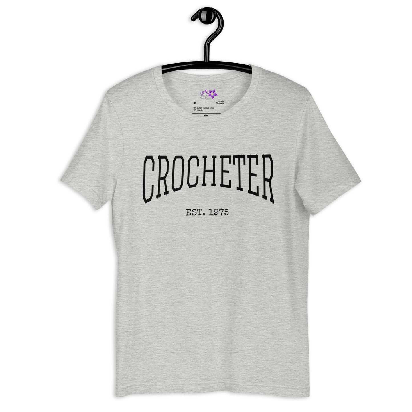 Personalized 'Crocheter' Crew Neck T-Shirt