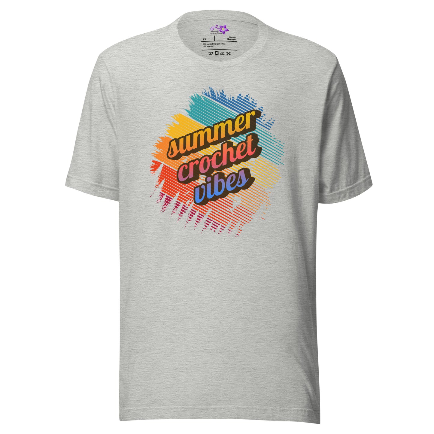 Summer Crochet Vibes Crew Neck T-Shirt