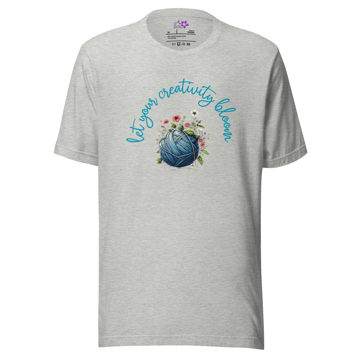 'Creativity Bloom - Yarn Ball' Crew Neck t-shirt