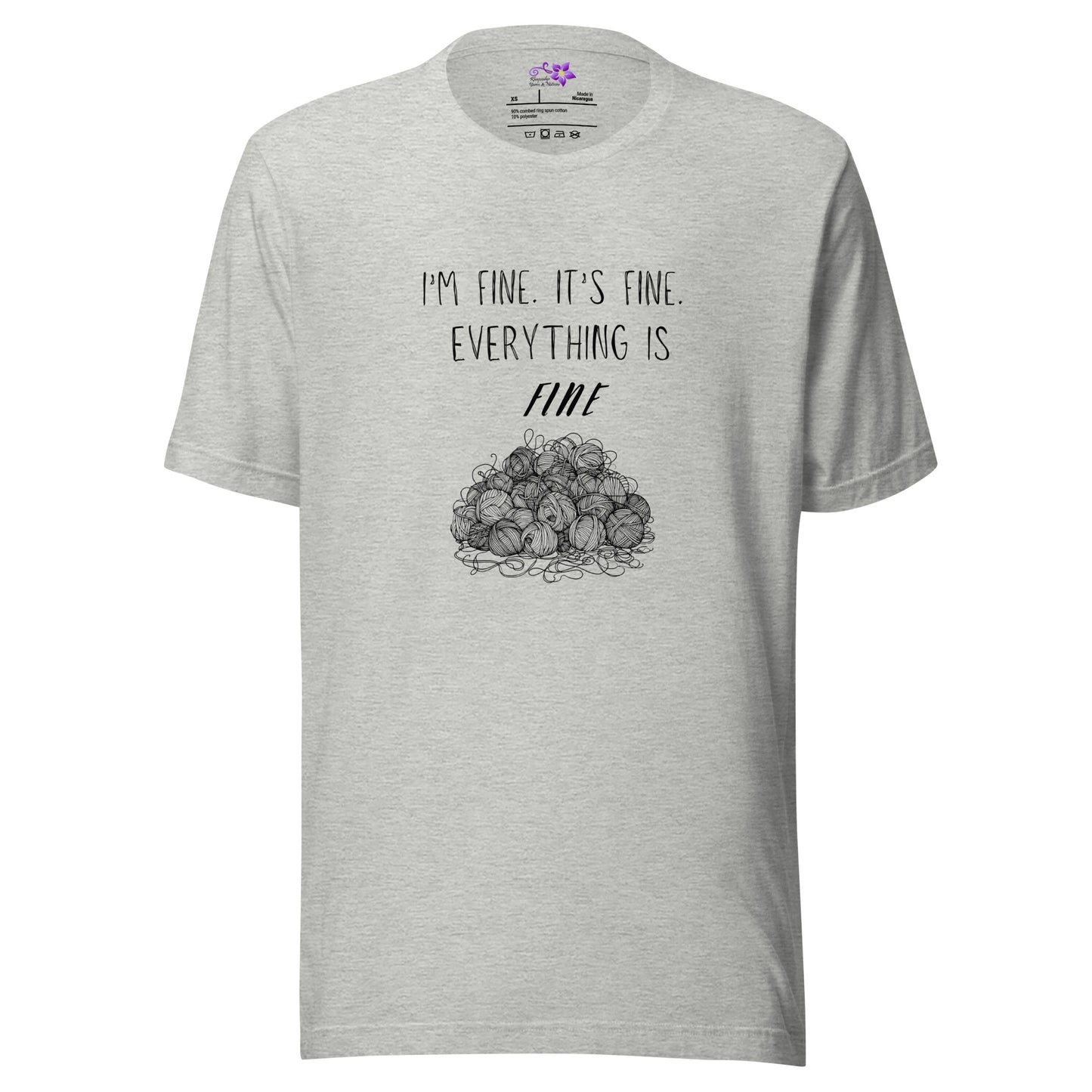 'Everything Is Fine' Crew Neck T-Shirt