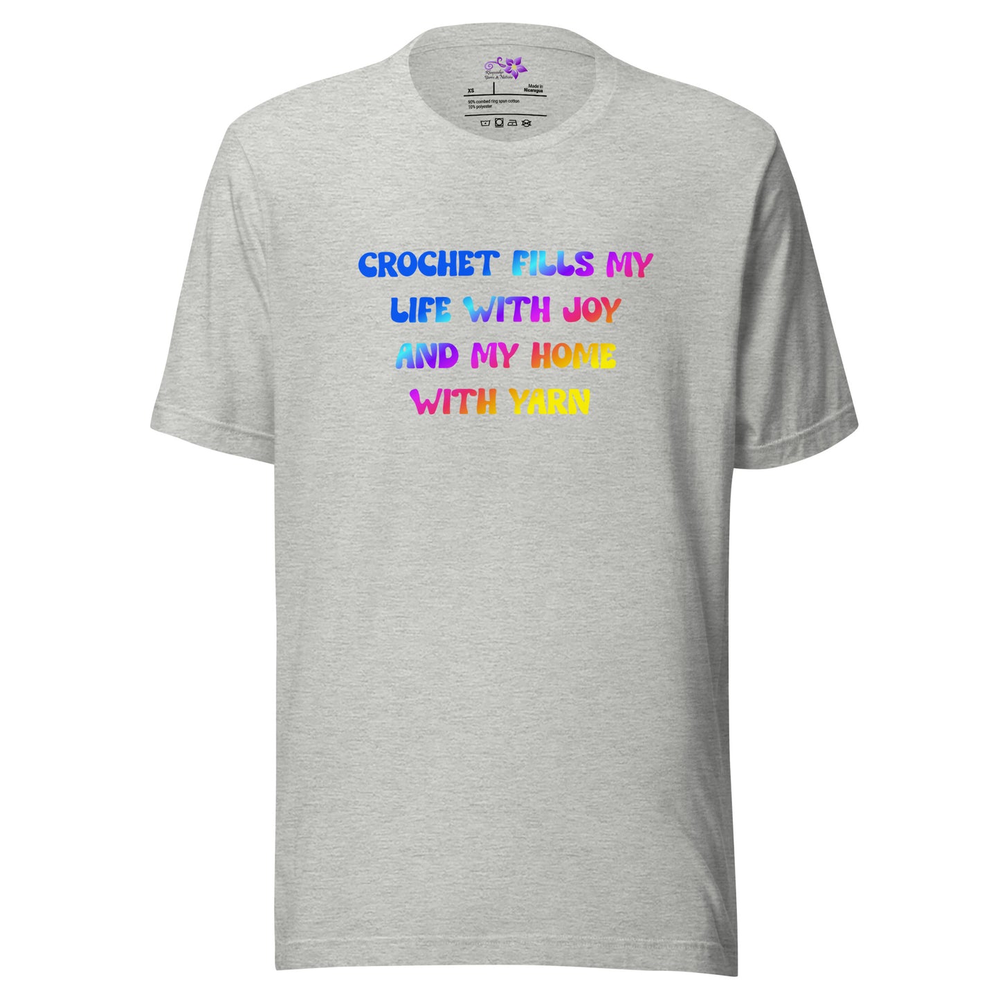 'Crochet fills my life' Crew Neck T-Shirt