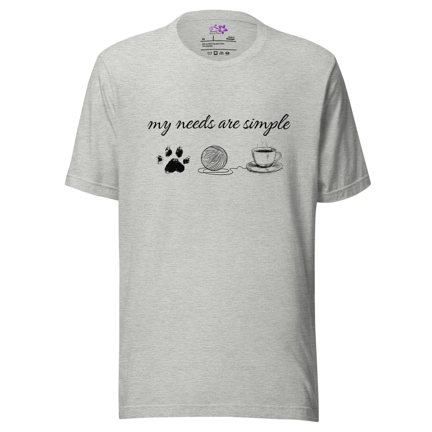 'My Needs Are Simple' Crew Neck T-Shirt