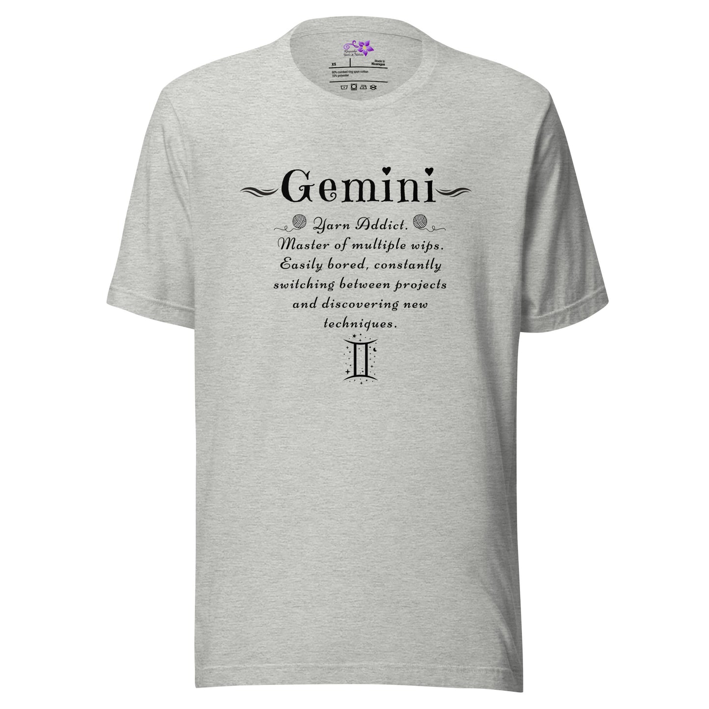 Crafters Zodiac - 'Gemini' Crew Neck T-Shirt