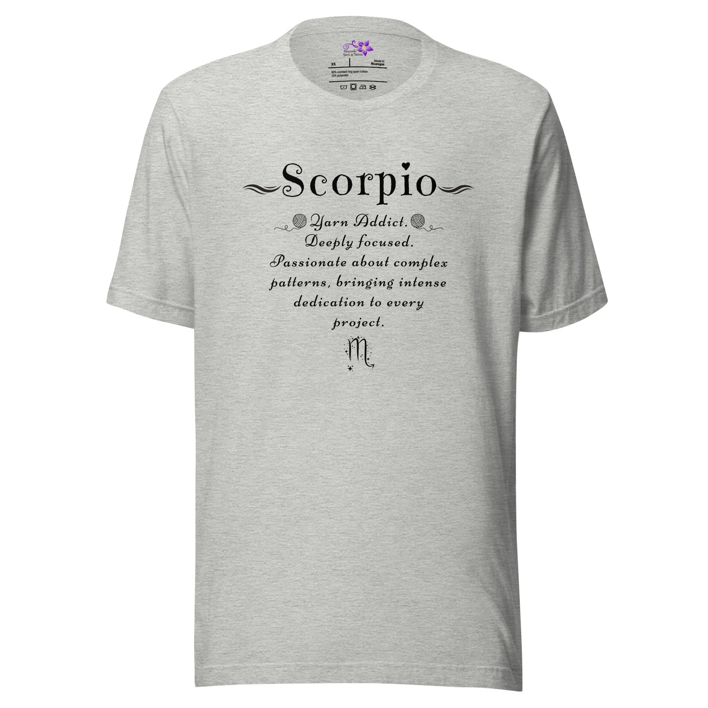 Crafters Zodiac - 'Scorpio' Crew Neck T-Shirt